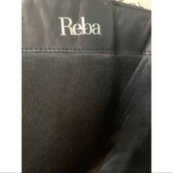 Reba Fringe Black Heeled Boots Size 7.5 - Picture 10 of 12